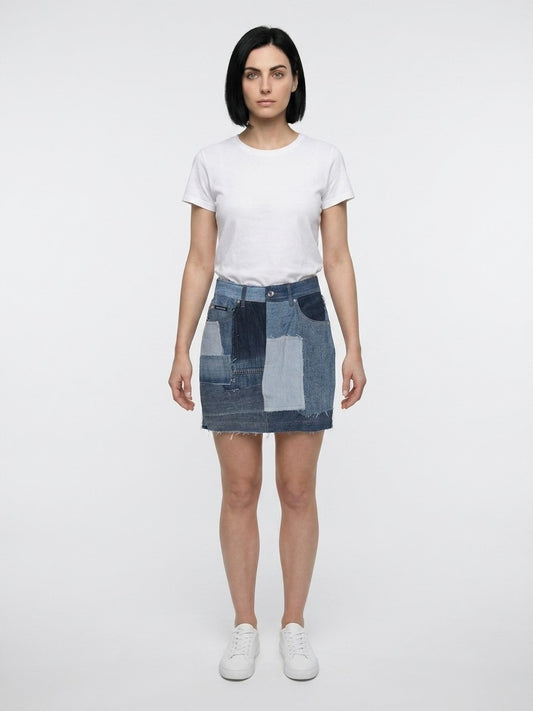 Dolce & Gabbana Multicolor Cotton Mini Skirt