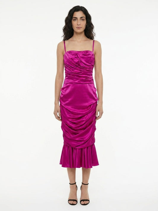 Dolce & Gabbana Purple Elastane Cocktail Dress