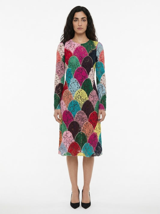 Dolce & Gabbana Multicolor Cotton Casual Dress