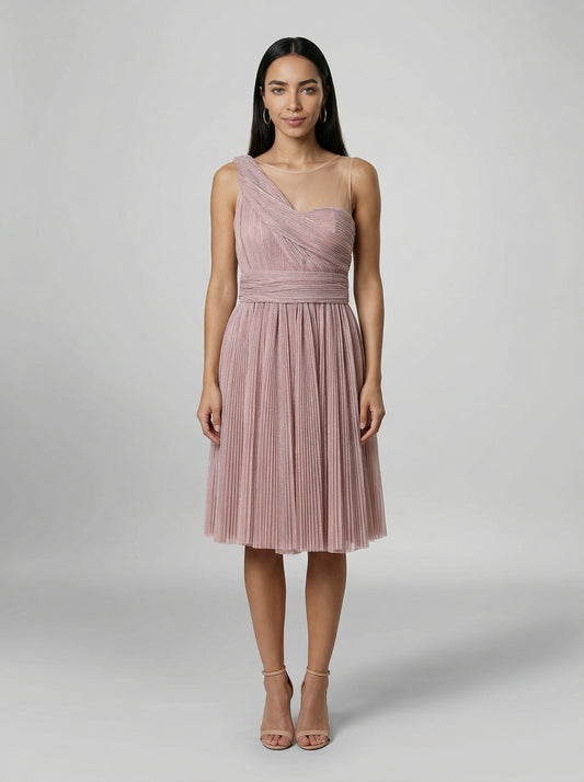Dolce & Gabbana Purple Cotton Cocktail Dress