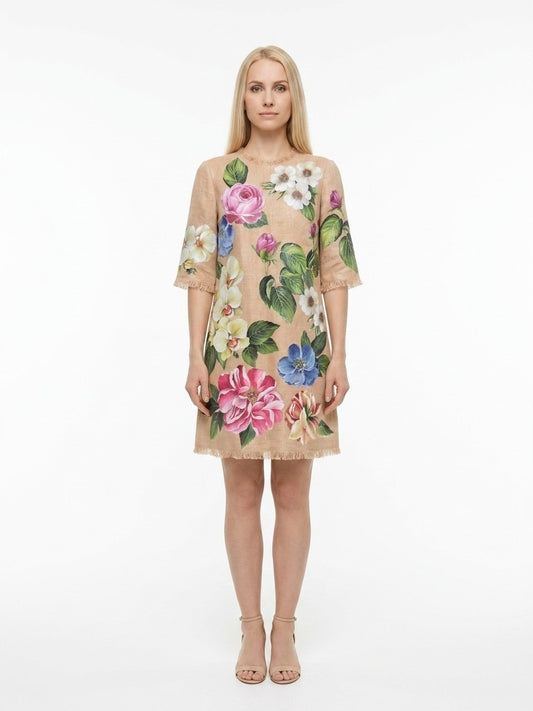 Dolce & Gabbana Multicolor Cotton Casual Dress