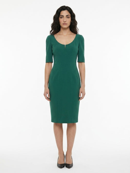 Dolce & Gabbana Green Acetate Casual Dress
