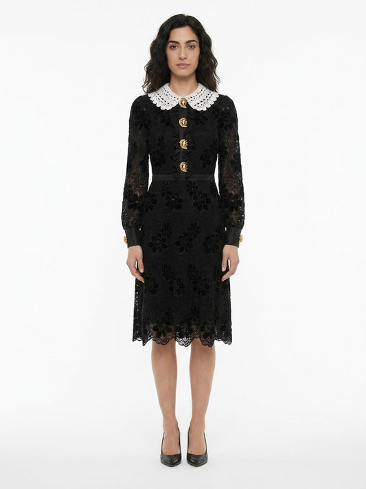 Dolce & Gabbana Black Polyester Cocktail Dress