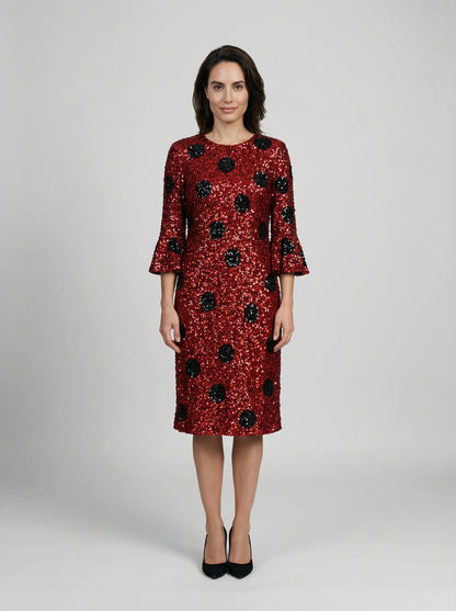 Dress by Dolce & Gabbana for women in cotton multicolor & patterned features an magnificent silhouette, artfully detailed with a magnificent and long-sleeve that flows into an magnificent midi.