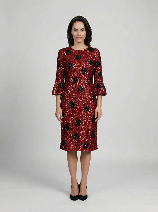 Dolce & Gabbana Multicolor Cotton Cocktail Dress
