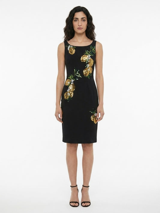 Dolce & Gabbana Black Cotton Cocktail Dress