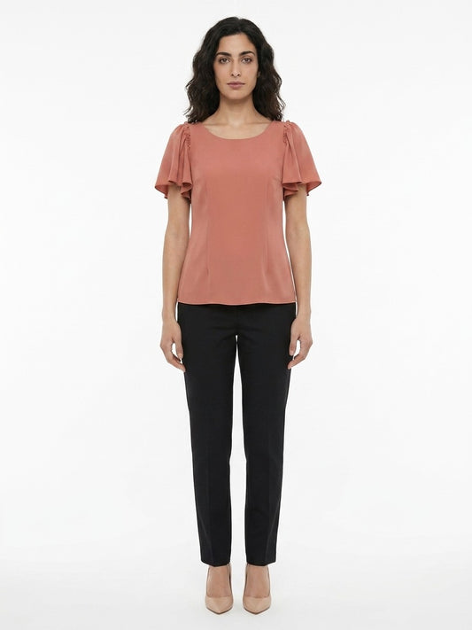 Dolce & Gabbana Orange Acetate Blouse