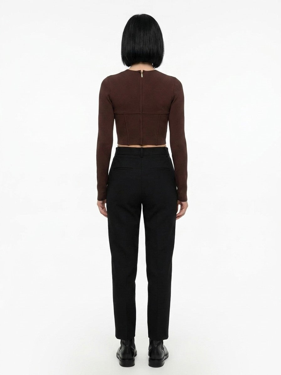 T-Shirt by Dolce & Gabbana for women in polyamide viscose & silk brown features an edgy silhouette, meticulously detailed with a sophisticated and for a truly edgy finish.