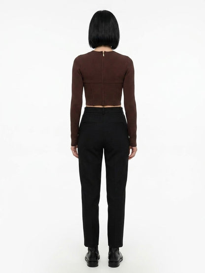 T-Shirt by Dolce & Gabbana for women in polyamide viscose & silk brown features an edgy silhouette, meticulously detailed with a sophisticated and for a truly edgy finish.