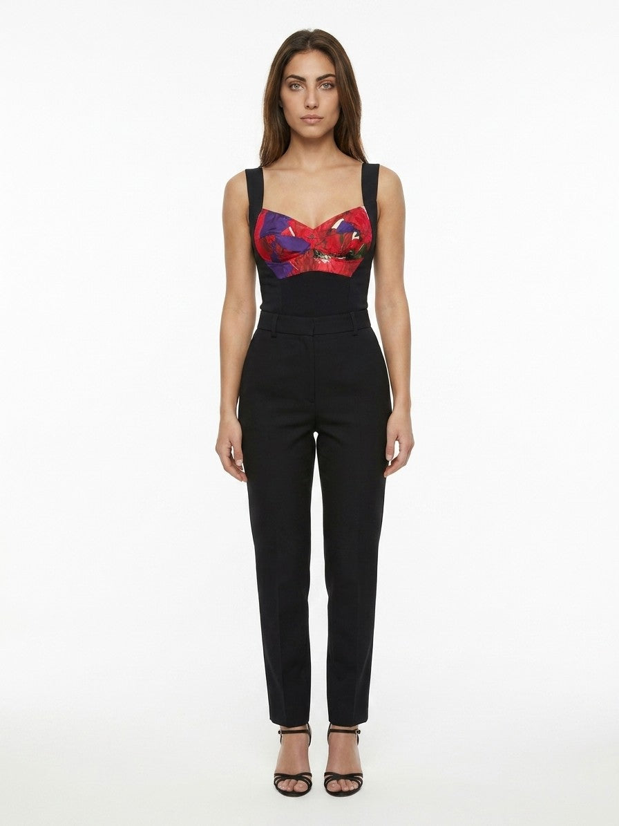 One-Piece by Dolce & Gabbana for women in cashmere viscose silk & feathers multicolor showcases a beautiful silhouette, elegantly detailed with a beautiful and for a sophisticated, beautiful finish.