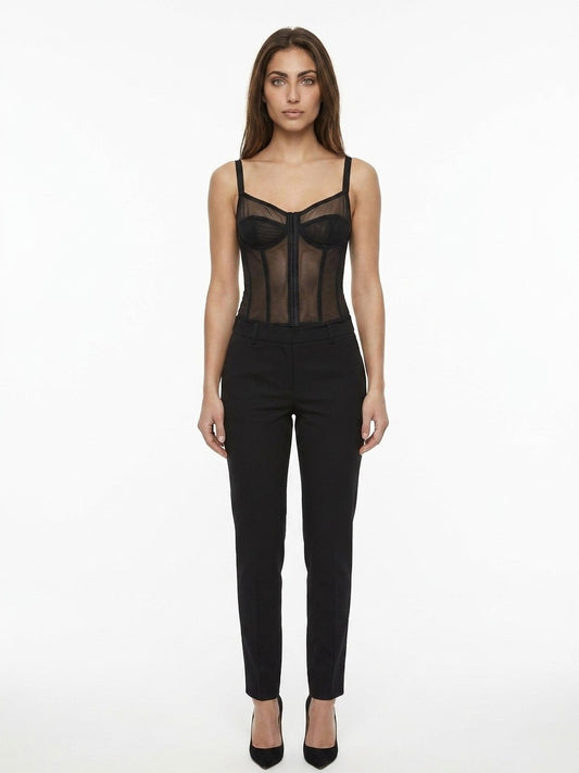 Dolce & Gabbana Black Elastane Bodysuit