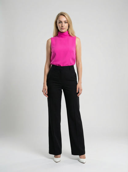 T-Shirt by Dolce & Gabbana for women in virgin wool silk & elastane purple features an edgy silhouette, meticulously detailed with a sophisticated sleeveless and for a truly edgy finish.