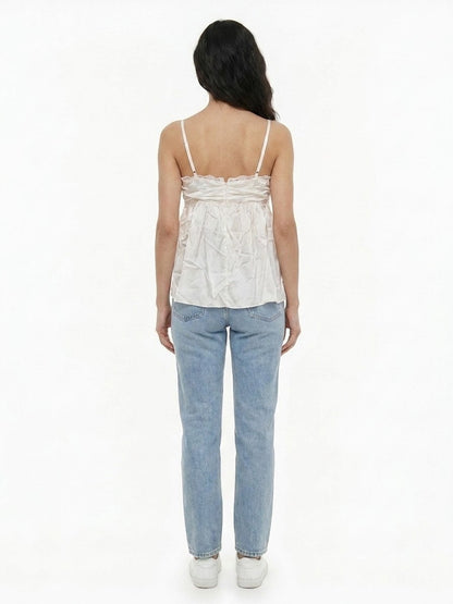 Blouse by Dolce & Gabbana for women in silk white, featuring a nuanced and nuanced for a sophisticated finish.