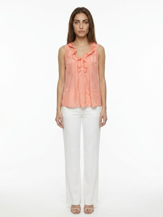 Dolce & Gabbana Pink Silk Blouse