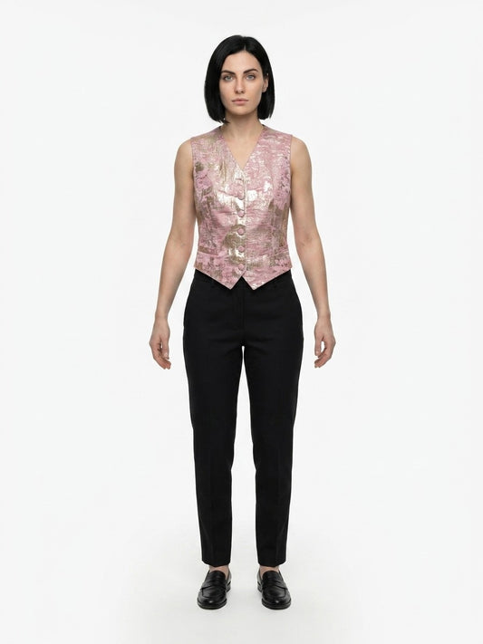 Dolce & Gabbana Multicolor Elastane Waistcoat