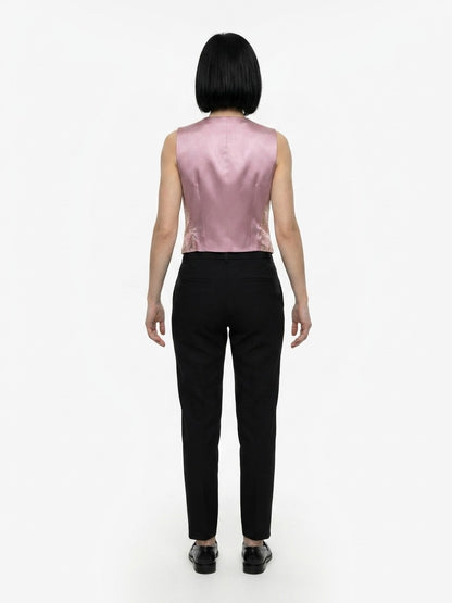Vest by Dolce & Gabbana for women in polyester silk elastane & metal multicolor features a chic silhouette, expertly detailed with a refined and premium for a truly chic look.