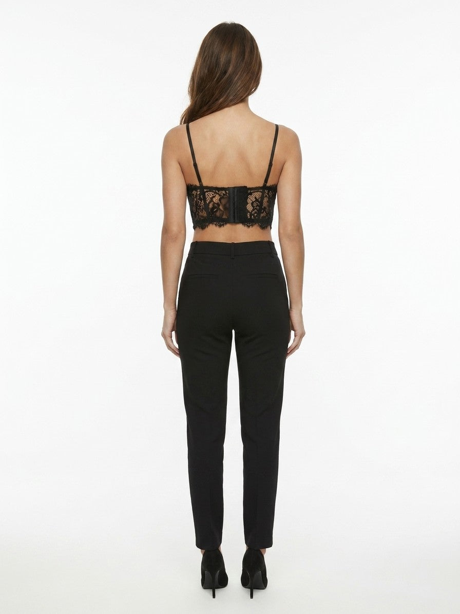 Bra by Dolce & Gabbana for women in stretch polyamide black features a flawless silhouette, showcasing the flawless design and intricate detailing characteristic of the Women's Stretch Polyamide Bra.