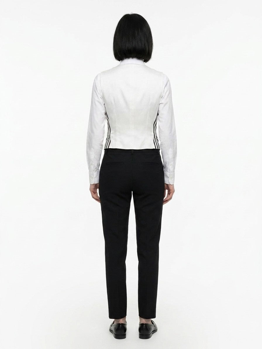 Vest by Dolce & Gabbana for women in polyamide polyester cotton & silk bicolour features an on trend silhouette, showcasing a sophisticated and premium for a truly on trend finish.