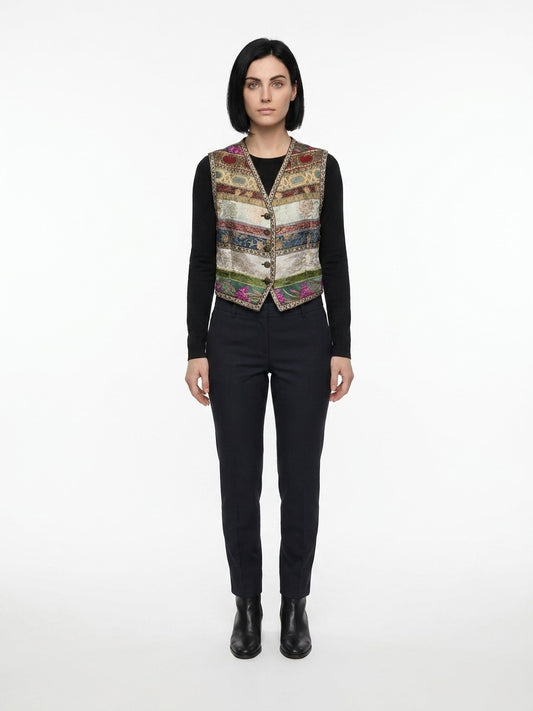 Dolce & Gabbana Multicolor Polyamide Waistcoat