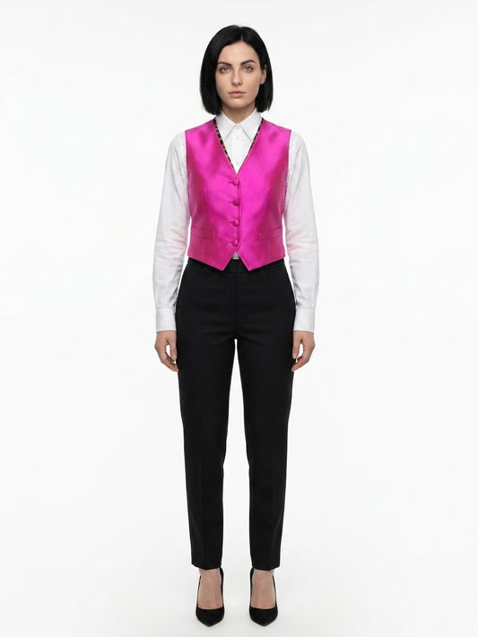 Dolce & Gabbana Pink Polyamide Waistcoat