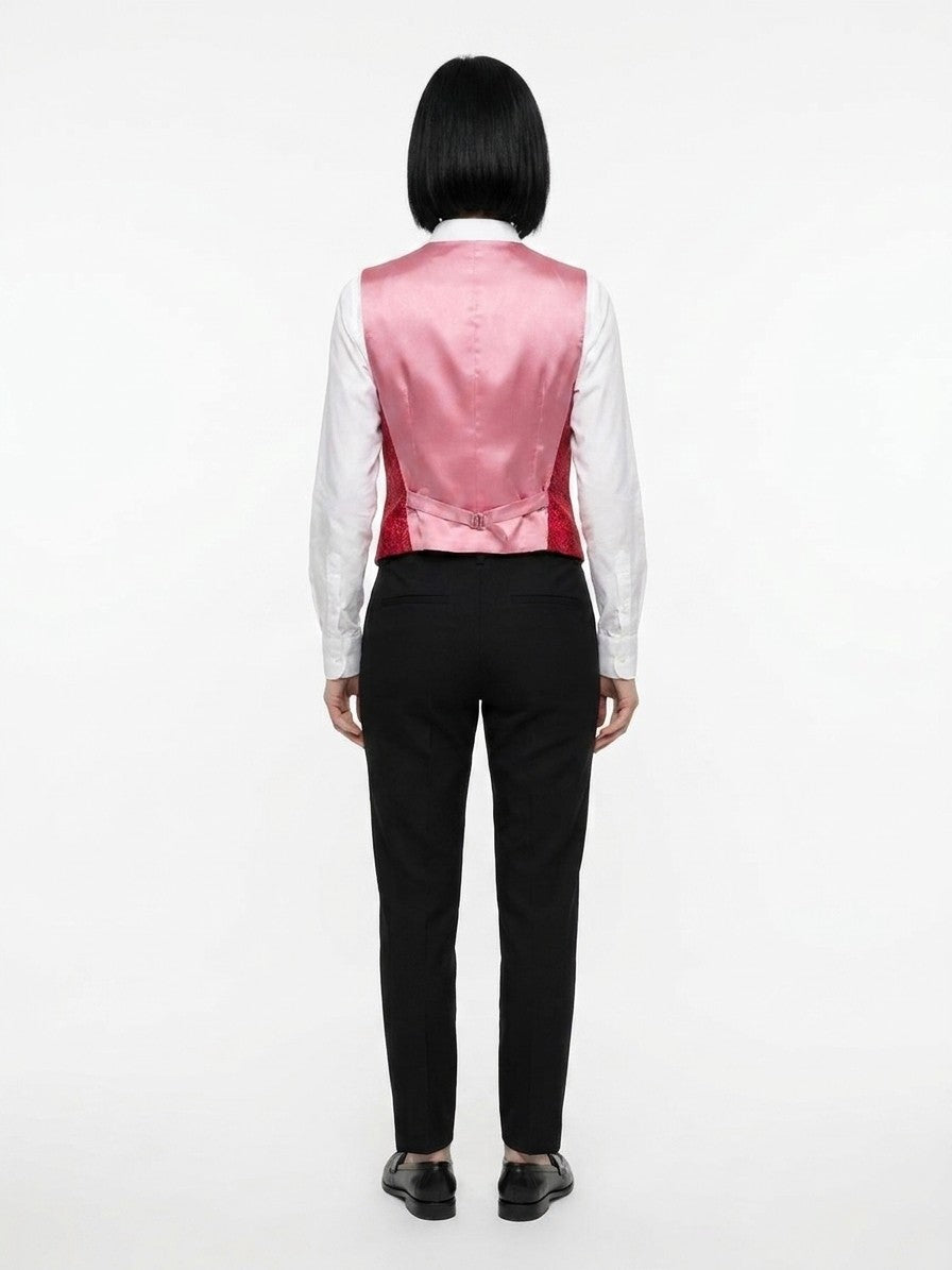 Vest by Dolce & Gabbana for women in silk & polyester multicolor showcases a utilitarian silhouette, artfully incorporating and a utilitarian for a truly utilitarian finish.