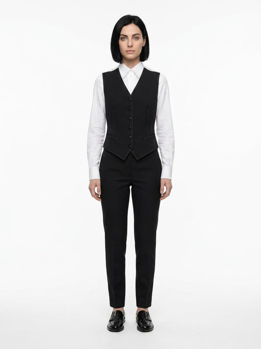 Dolce & Gabbana Blue Elastane Waistcoat