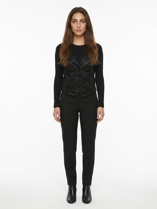 Dolce & Gabbana Black Cotton Waistcoat