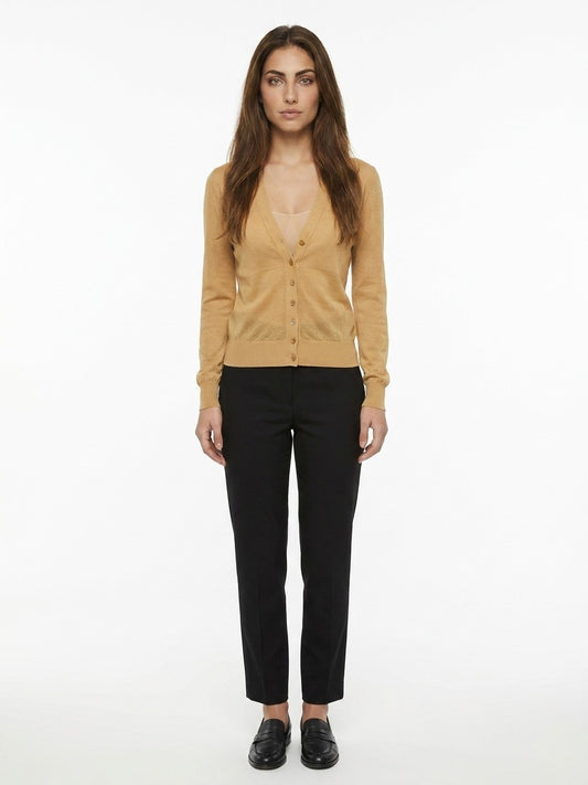 Dolce & Gabbana Yellow Cotton Cardigan