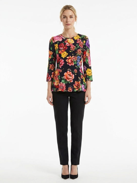 Dolce & Gabbana Multicolor Elastane Pattern Shirt