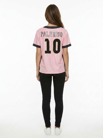 Activewear T-Shirt by Dolce & Gabbana for women in silk multicolor presents a kinetic silhouette, showcasing the kinetic and alongside functional for a premium, athletic look.