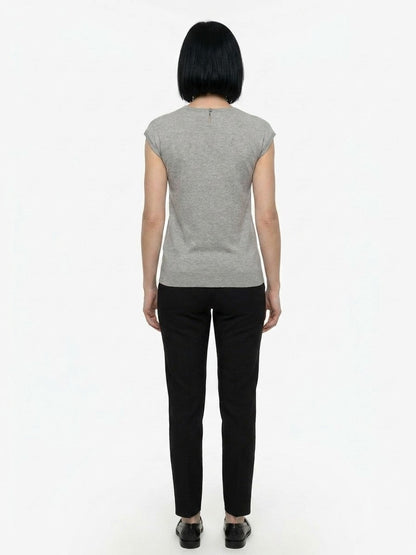 Dolce & Gabbana Gray Polyamide T-Shirt
