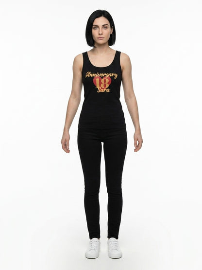 Dolce & Gabbana Black Cotton Tank Tops