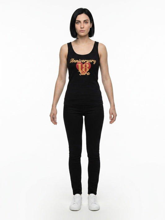 Dolce & Gabbana Black Cotton Tank Tops