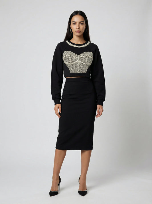 Dolce & Gabbana Black Cotton Sweatshirt