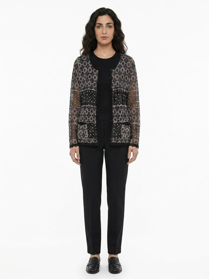 Dolce & Gabbana Blue Silk Cardigan