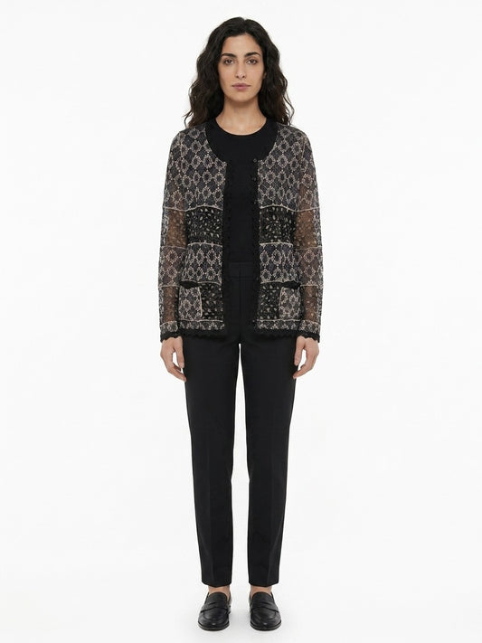 Dolce & Gabbana Blue Silk Cardigan