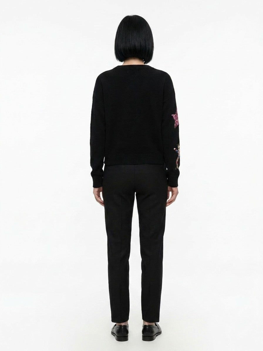 Sweatshirt by Dolce & Gabbana for women in cashmere multicolor presents a smart casual silhouette, featuring a smart casual and for a sophisticated look.