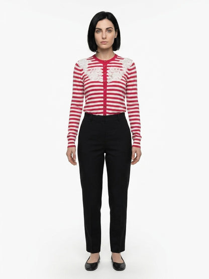 Cardigan by Dolce & Gabbana for women in silk multicolor features an impeccable silhouette, showcasing a sophisticated and detail for a truly impeccable finish.