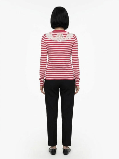 Cardigan by Dolce & Gabbana for women in silk multicolor presents a textural silhouette, artfully finished with a textural and for a sophisticated, textural look.