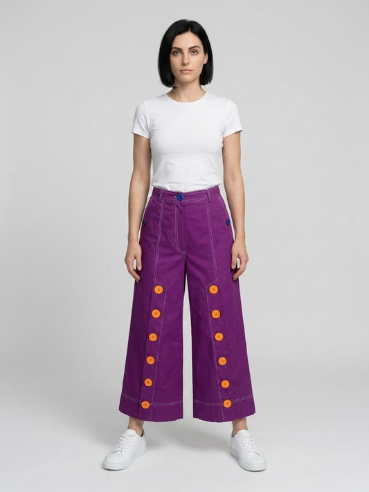 Dolce & Gabbana Purple Cotton Joggers (Workout Pants)