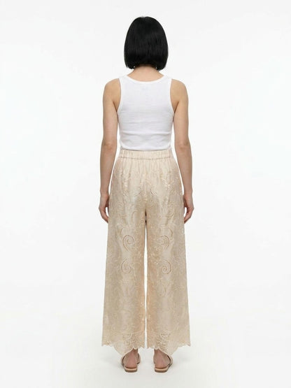 Dolce & Gabbana White Cotton Casual Pants