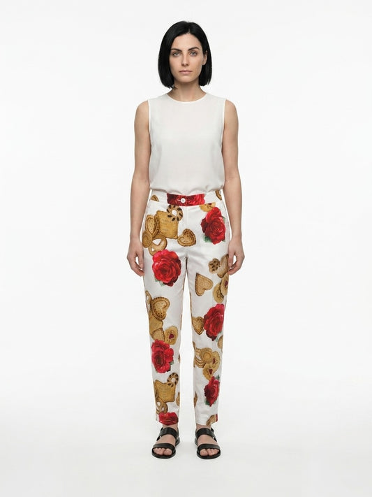 Dolce & Gabbana Multicolor Cotton Joggers (Workout Pants)