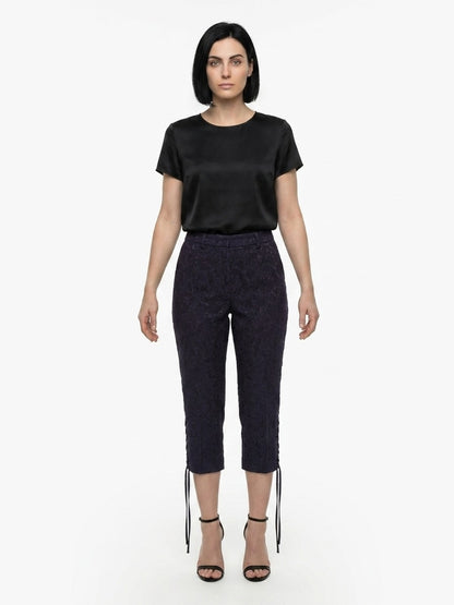 Joggers by Dolce & Gabbana for women in cotton plush & viscose blue features an refined tailoring silhouette, showcasing a premium with a and long cut for a refined tailoring look.