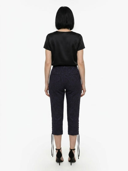 Joggers by Dolce & Gabbana for women in cotton plush & viscose blue features an sartorial and long with a cut for a sartorial finish.