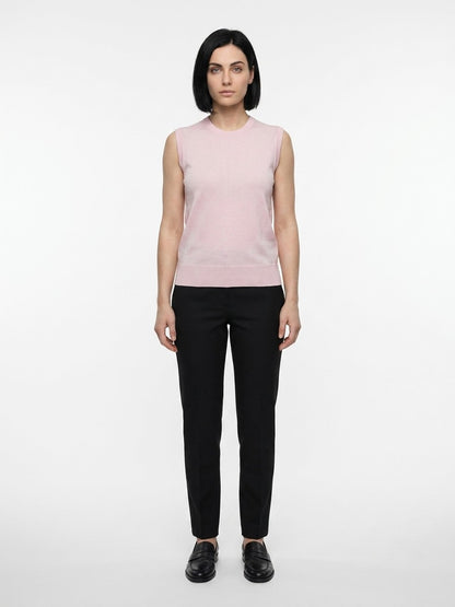 Dolce & Gabbana Pink Silk Tank Tops