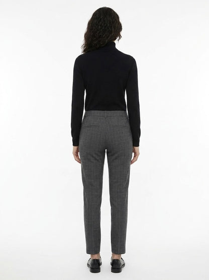 Trousers by Dolce & Gabbana for women in virgin wool multicolor features a sculptural silhouette, showcasing a sculptural flared and long with a sophisticated for a sculptural finish.