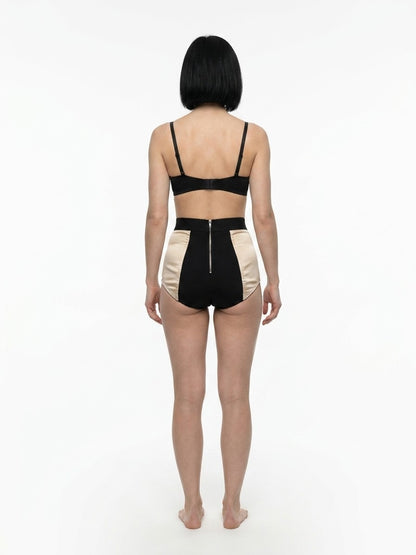 Underpants Briefs by Dolce & Gabbana for women in silk beige features an chic silhouette from the Women's Silk Underpants Briefs collection, showcasing a chic fit and sophisticated style for an elevated look.