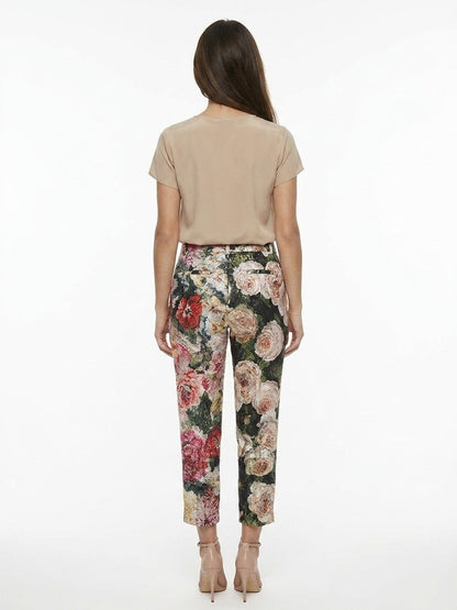 Casual Pants by Dolce & Gabbana for women in cotton polyester & silk multicolor features an sophisticated and with a precise long, creating a sophisticated and sophisticated silhouette.