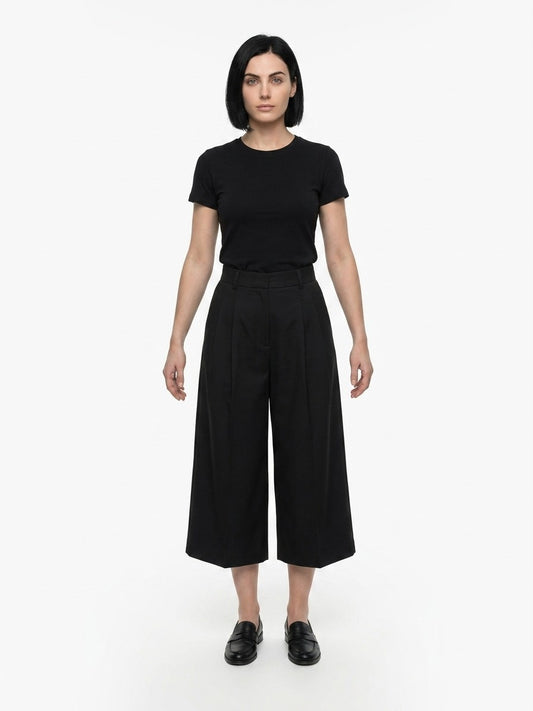 Dolce & Gabbana Navy Blue Cotton Casual Pants