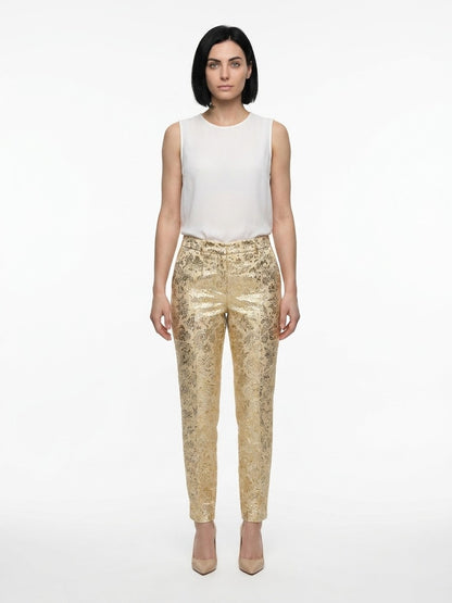 Casual Pants by Dolce & Gabbana for women in polyester & nylon multicolor features an sophisticated and with a precise long, creating a sophisticated and sophisticated silhouette.